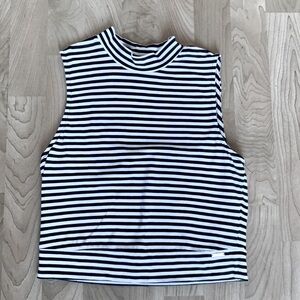 High Neck Tank Top Crop Top